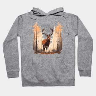 Deer And Forest Hoodie